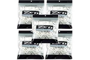 THE FRUGAL SMOKER ZEN Superslim Filters - Super Slim Size Cigarette Filter Tips for Rolling - (5 Bags of 200, 1,000 Filters Total) incl. Frugal Smoker Sticker