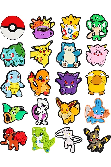 Amazon.com: Shoe Charms for Pokemon for Croc Charms, 30pcs ...