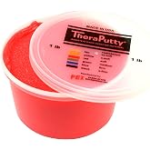 CanDo Sparkle Theraputty - 1 lb - Red - Soft