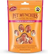 PET MUNCHIES Chicken & Rawhide Dumbbells Dog Treats 80g Grain Free