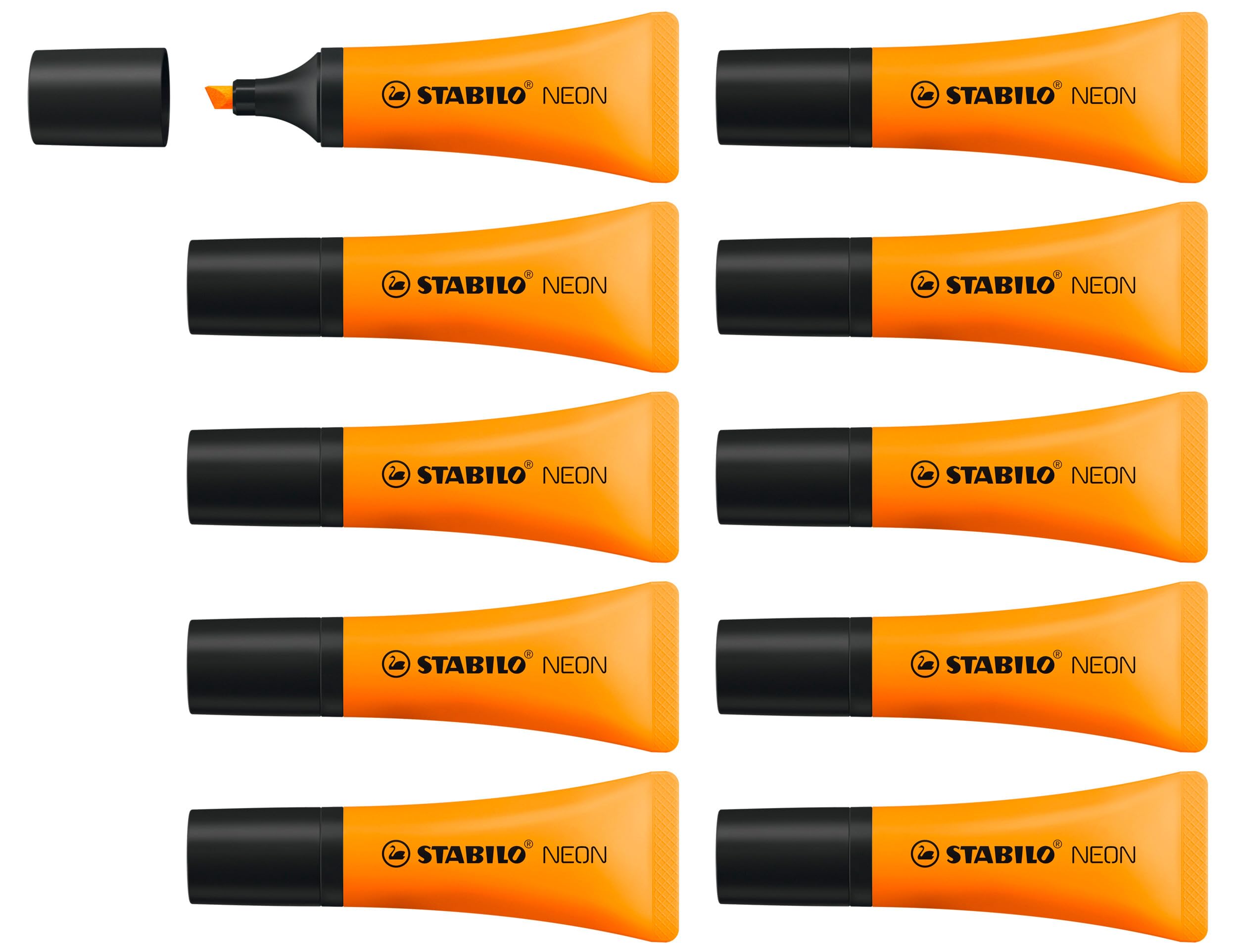 STABILO Highlighter NEON - Pack of 10 - orange