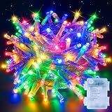 Ollny Fairy Lights Battery Operated 10m 100 LEDs Multicolour 8 Modes IP44