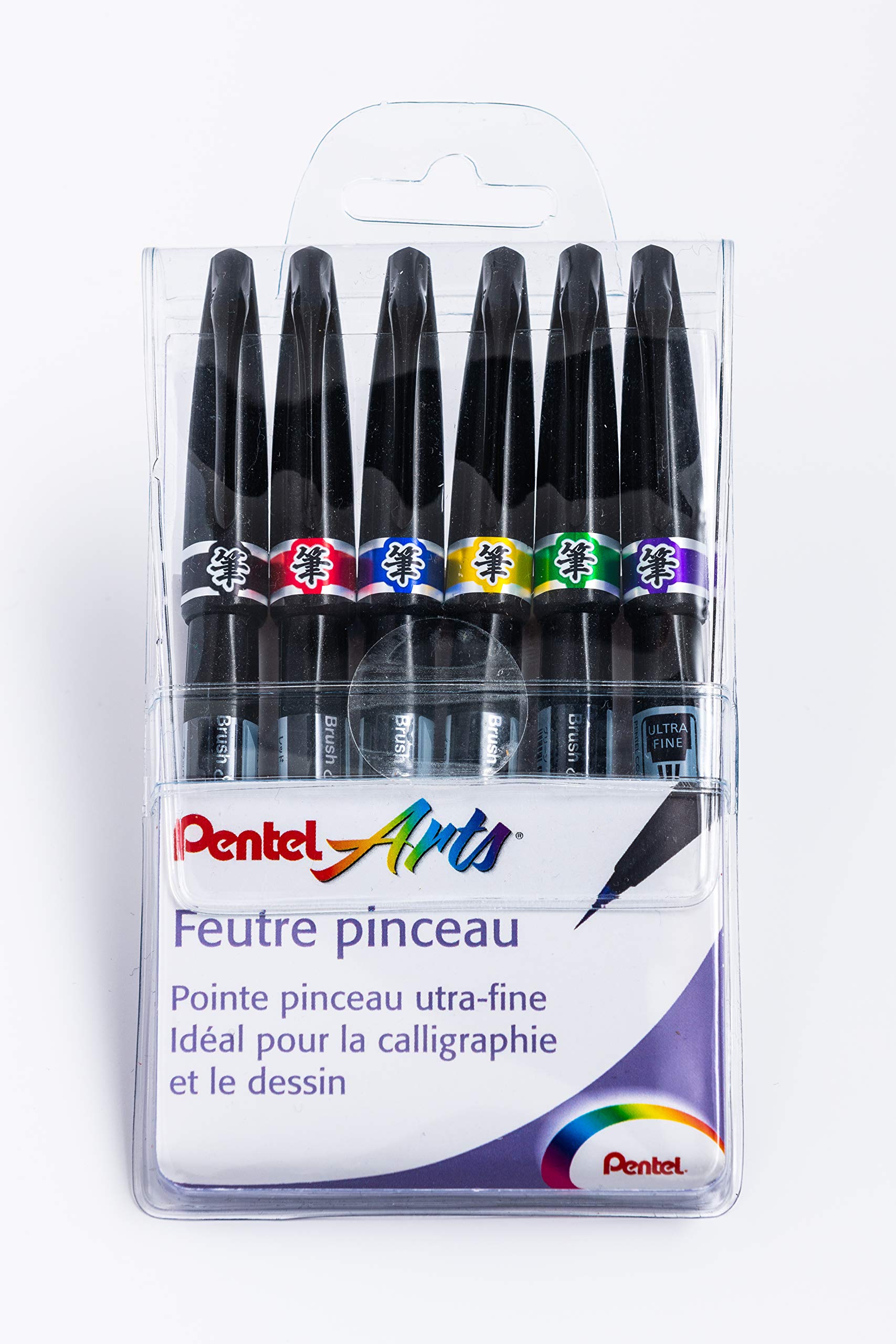 Pentel SE15C Funny felt pens, soft tip, extra fine, x6 felt pens