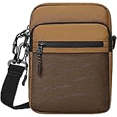 Lohol Small Messenger Bag for Men Women, Water Resistant Adjustable Crossbody Sling bag Purse for Travel Sports