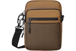 Lohol Small Messenger Bag for Men Women, Water Resistant Adjustable Crossbody Sling bag Purse for Travel Sports