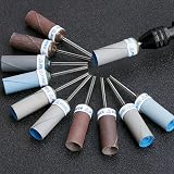 JingxuanCB 10Pcs Oxide Sanding Drums Polished Smooth Drill Mandrel Spindle for view 6
