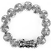 Chiorgone Feng Shui Pixiu Tai Chi Bugua Bracelet – Adjustable Bagua Symbol Bracelet for Men & Women, Attracts Wealth & Protection, Yin Yang Handmade Jewelry