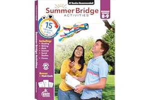Summer Bridge Activities 8-9 Workbooks, Math, Reading Comprehension, Writing, Science, Social Studies, Fitness, Summer Learning 9th Grade Workbooks All Subjects With Flash Cards (160 pgs) (Volume 10)