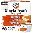 Gloria Jean's Coffees Butter Toffee, Single-Serve Keurig K-Cup Pods, Flavored Medium Roast Coffee, 96 Count