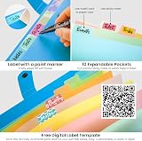 Drawlish Expanding File Organiser 10 Color Pockets A4 Folder Sky Blue view 2