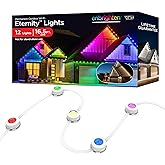Enbrighten Eternity Permanent Outdoor Lights Extension Only, 16.5ft with 12 RGBWIC LEDs, Not for Standalone Use, 50ft or 100f