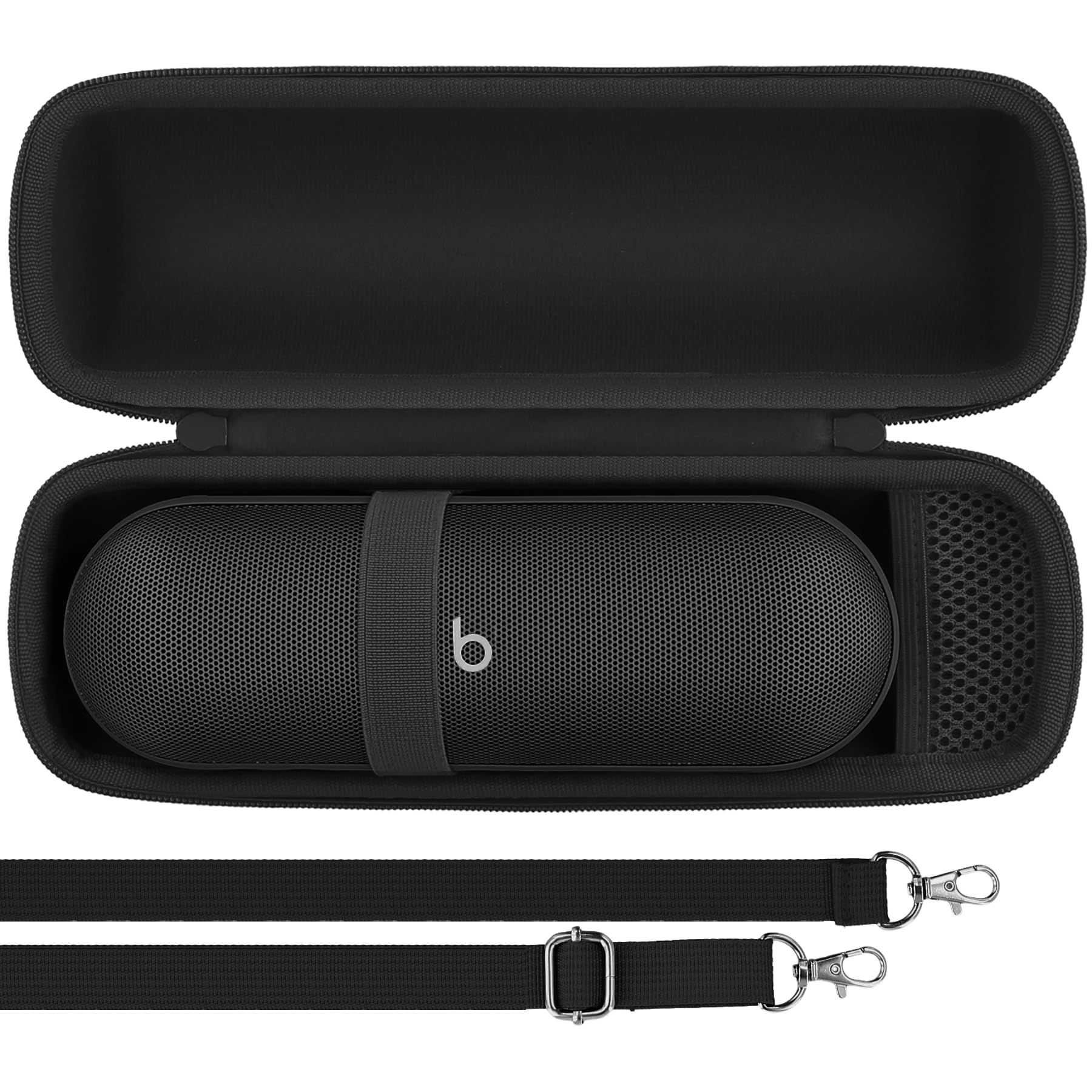 co2CREA Hard Travel Case for Beats Pill Wireless Bluetooth Speaker, Beats by Dr. Dre Pill Waterproof Speaker Carrying Case with houlder strap (Case Only,Excluding speaker)
