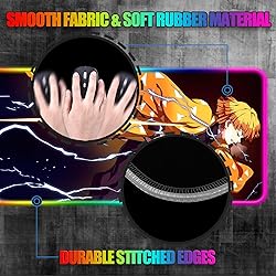 YBHNTZ RGB Anime Gaming Mouse Pad, Extended Large