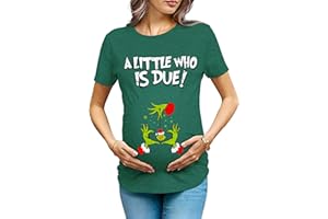 OCURHU Maternity Shirts for Halloween Thanksgiving Pregnancy Clothes Funny Skeleton Pumpkin Pregnant Announcement Tshirt