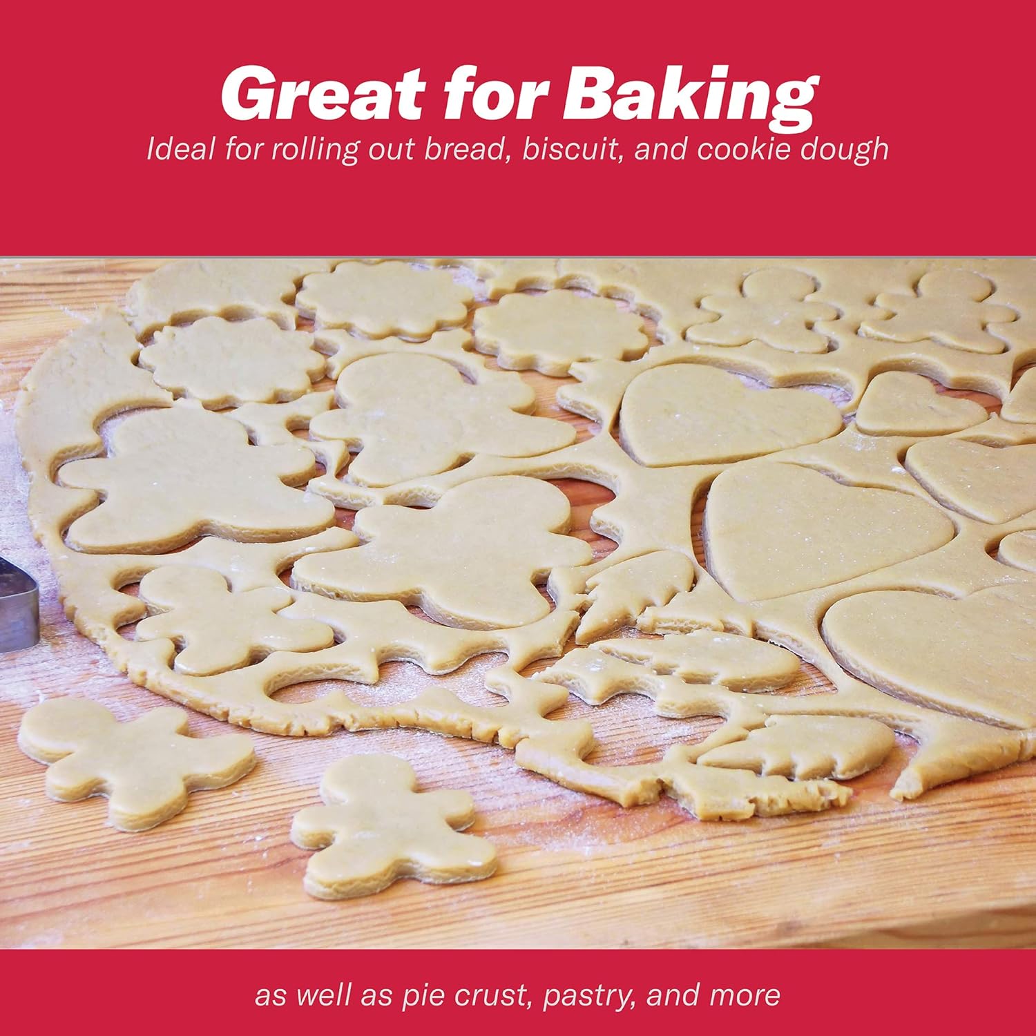 Goodcook 05717000817 Good Cook Classic Wood Rolling Pin, 1,23830: Kitchen & Dining