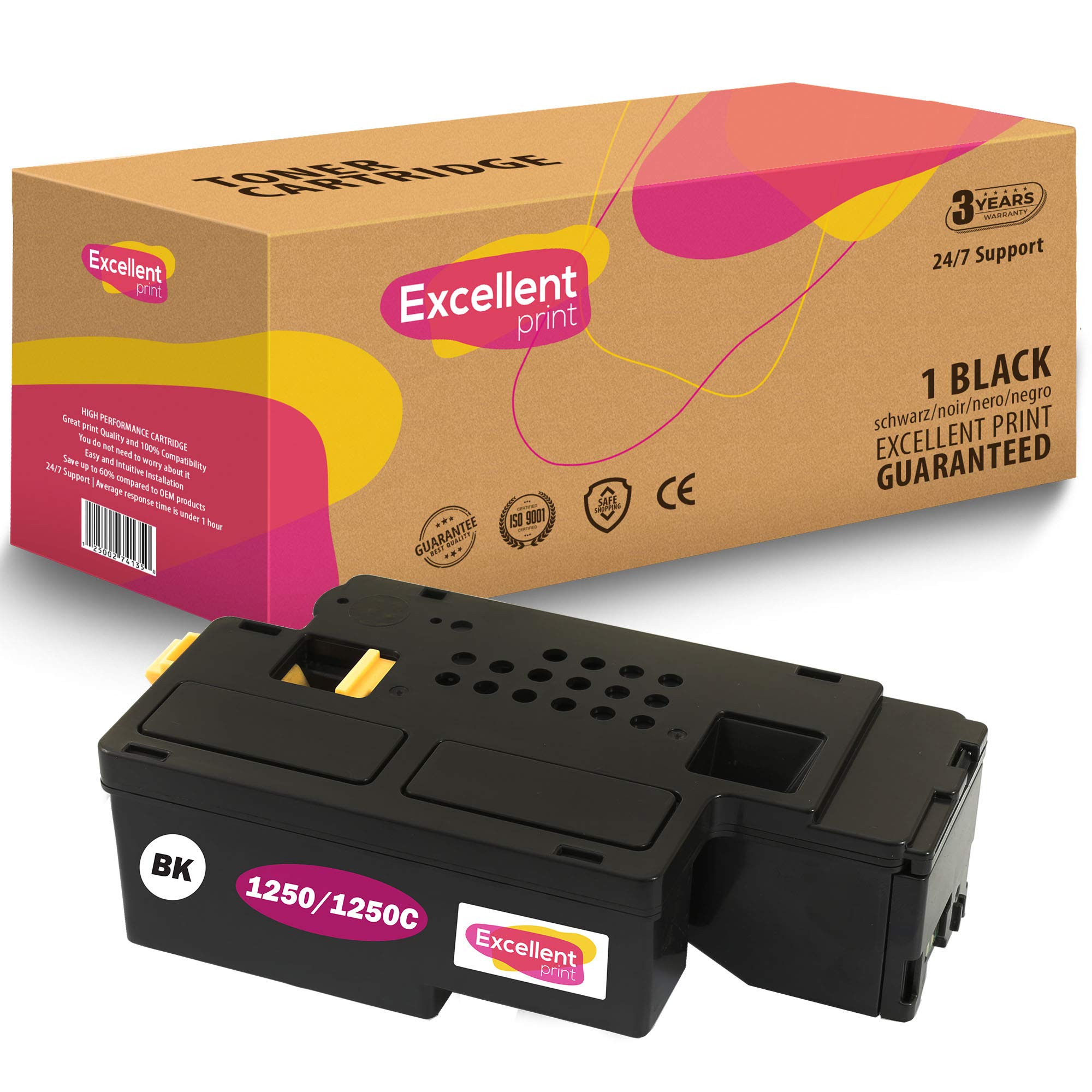 Excellent Print 1250 1250C Compatible Toner cartridge for Dell 1250c 1350cnw C1765 C1760