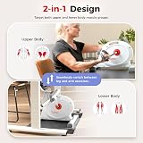 Sunny Health & Fitness Under Desk Pedal Exerciser White SF- view 2