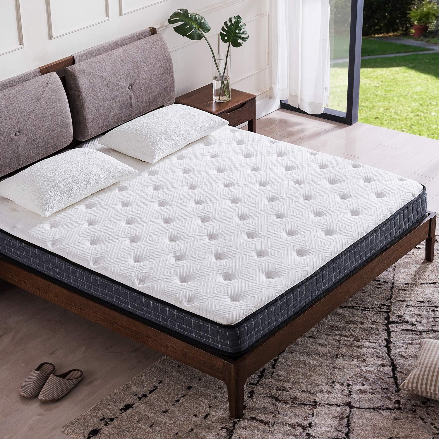 NOFFA 3FT Single Memory Foam Rolled Mattress, CertiPUR-US Certified Foam, 90 x 190 x 15 CM