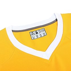 Pullonsy Yellow Football Jerseys for Men Women
