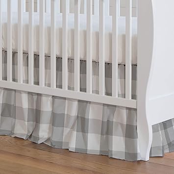buffalo check crib skirt