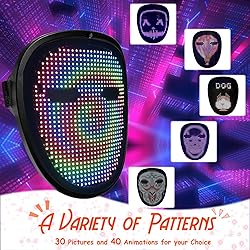 MOYACA Kids LED Mask with Gesture Sensing, Light up