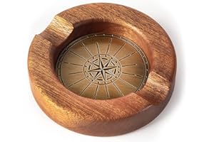 SAMPSON Cigar Ashtrays for Men Luxury, Designer Ashtray for Indoor/Outdoor/Home/Office/Patio,Perfect Cigar Accessory,Original Design Patent,Handmade Gift for Men&Women