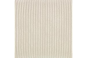 Better Trends 100% Cotton Chenille Coverlet Bedspread, Twin Size Bedspreads, Soft Lightweight 81" x 110" All Season Bedding, Ivory Stripe Design Jullian Collection