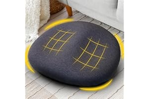 Lofty Aim Floor Pillow-Cushion: Comfortable Meditation Cushion for Adults - Ergonomic Memory Foam Seat Cushion for Butt Pain Relief - Butt Cushion Great for Yoga, Home, Office Chair - Grey 1 PC