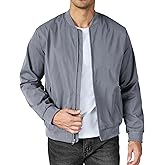 COOFANDY Men's Bomber Jacket Lightweight Casual Stylish Light Flight Jacket Windbreaker Varsity Jackets