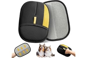 Magic Brush Glove Pet Hair, 2025 New Upgraded Electrostatic Pets Grooming Gloves for Dogs & Cats (3pc)