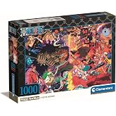 Clementoni One Piece Puzzle 1000 Pieces with Poster - Tile Game for Manga &amp; Anime Fans - for Adults and Children from 9 Years, 39922