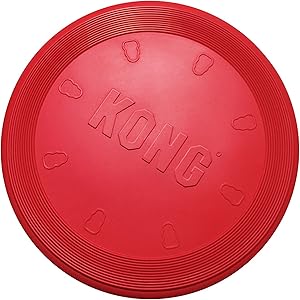 KONG - Flyer - Durable Rubber Flying Disc Dog Toy - For Large Dogs