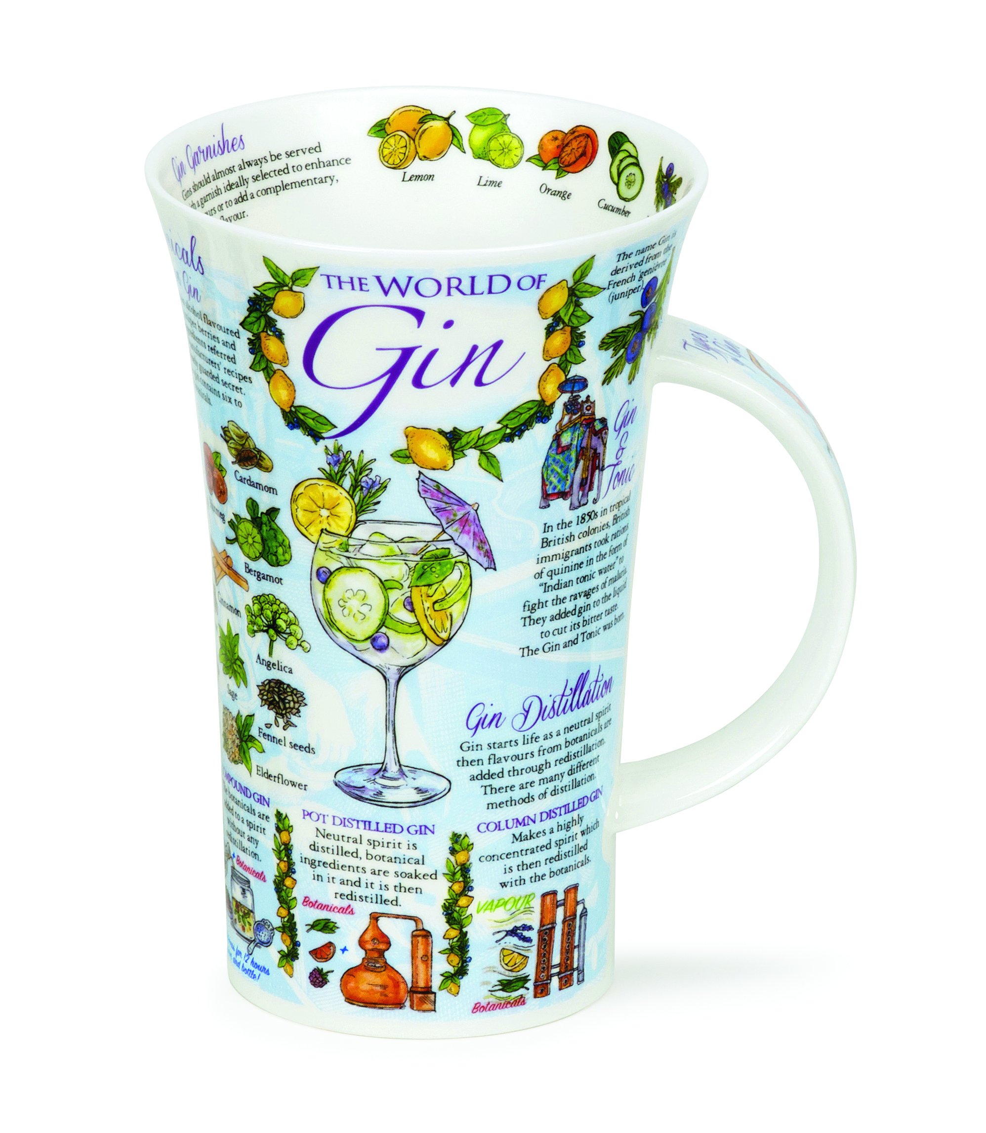 Dunoon Bone China Mug World of Gin Mug Glencoe Made in England