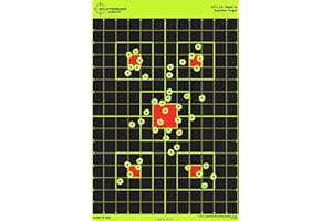 SPLATTERBURST TARGETS 12"x18" Sight in Splatterburst Target - Instantly See Your Shots Burst Bright Florescent Yellow Upon Impact!