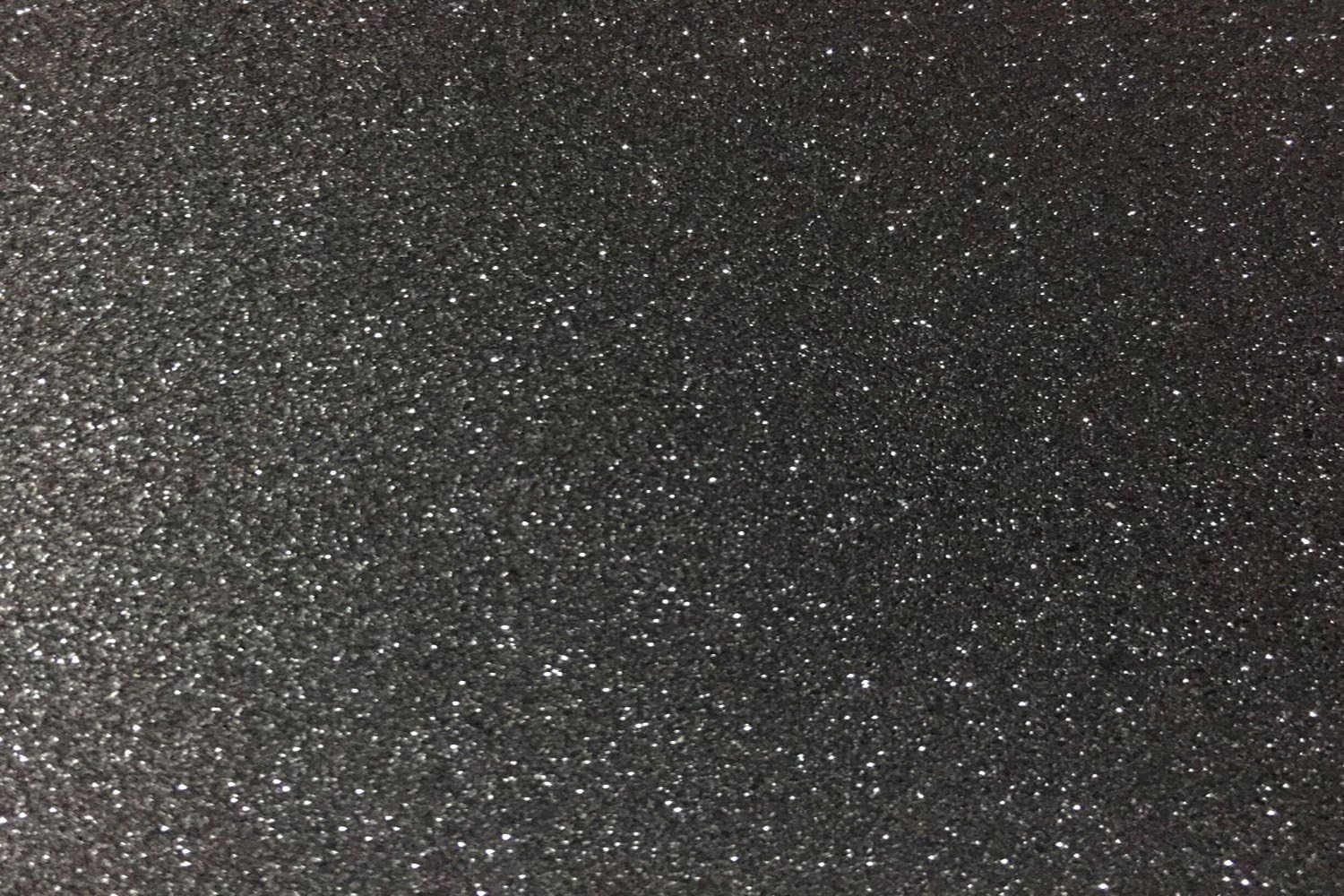 Heidi Craft 10 x A4 Black Glitter Sheet Paper Stickers,Adhesive Glitter Scrapbooking Paper Sticker,Vinyl Self Adhesive Glitter Sheet,Glitter Paper Decor Scrapbook Craft Embellishment