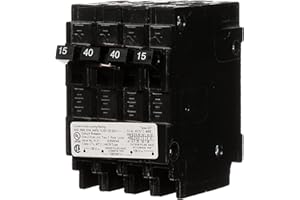 Siemens 40 Amp Double-Pole and (2) 15 Amp Single-Pole Type QT Triplex Circuit Breaker