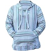 Del Mex Mexican Baja Hoodie Sweatshirt Pullover Jerga Surf Poncho Drug Rug