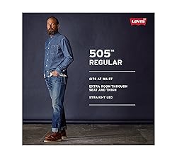 Levi's Men's 505 Regular Fit Jeans