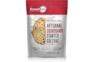 KneadAce Double Pack Sourdough Starter Culture, Fast Activation Sour dough Starter, Your Cornerstone of Perfect Sourdough Bread Baking