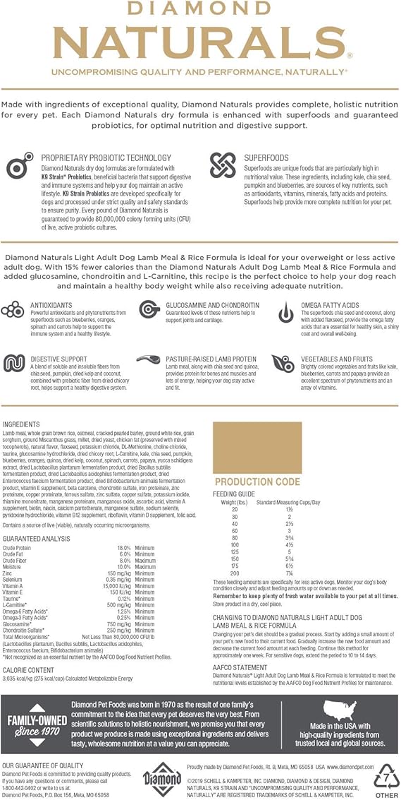 diamond naturals adult dog