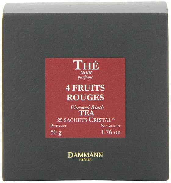 FOUR RED FRUIT TEA CRISTAL TEABAGS (PACK OF...