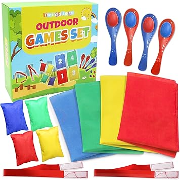 Jeux D Exterieur Enfants 4 En 1 Jeux De Fete Classique 18 Pieces Course En