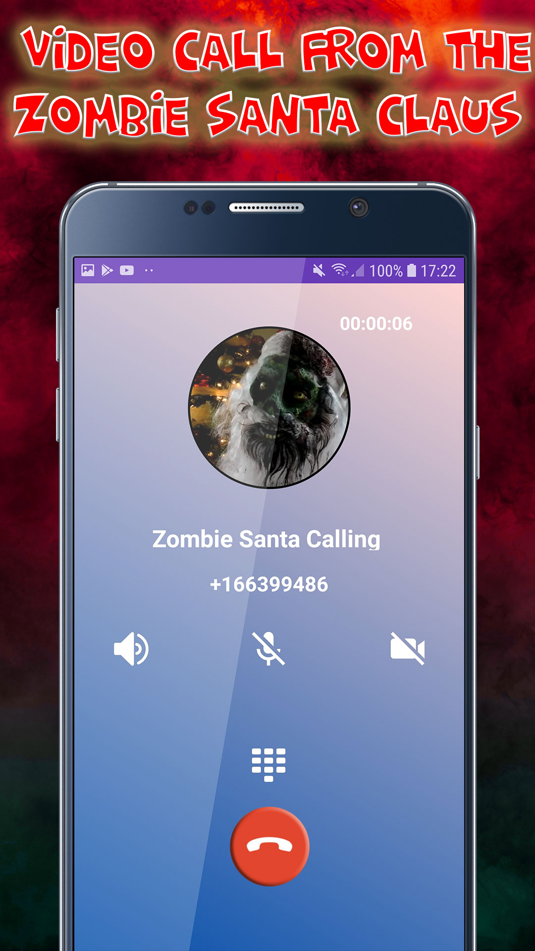 Amazon Com Amazing Video Call From The Zombie Santa Claus Fake Phone Game Calls Fake Text Sms Id Pro Prank 2020 Appstore For Android