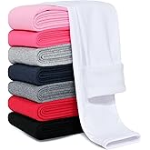 Kiiavoro Girls Fleece Lined Leggings Cotton Kids Winter Warm Leggings Thick Thermal Tights Pants