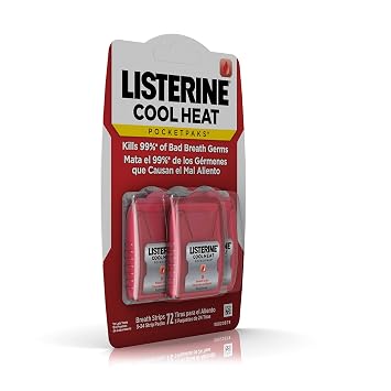 Listerine pocketpaks breath strips, cinnamon, 3 24-count dispensers (pack of 6) (012547437201)