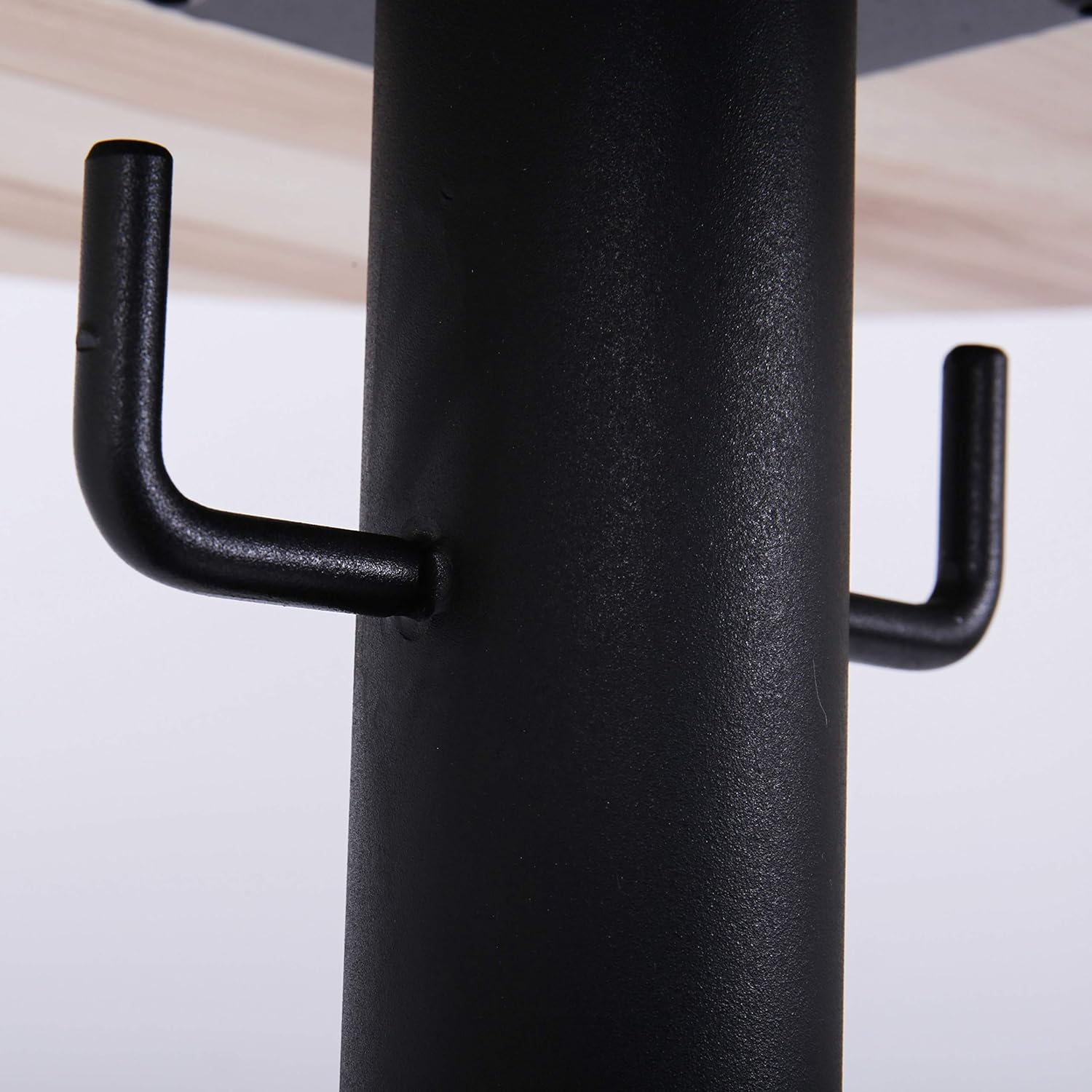 Stimber Design David Bar Table | Pub Table | High Top Table | Modern Height Drink Cocktail Table | 23.6" Diameter x 39.4" H | Bag Storage Hook | Extra Weighted Base | Space Small Bar Table: Kitchen & Dining