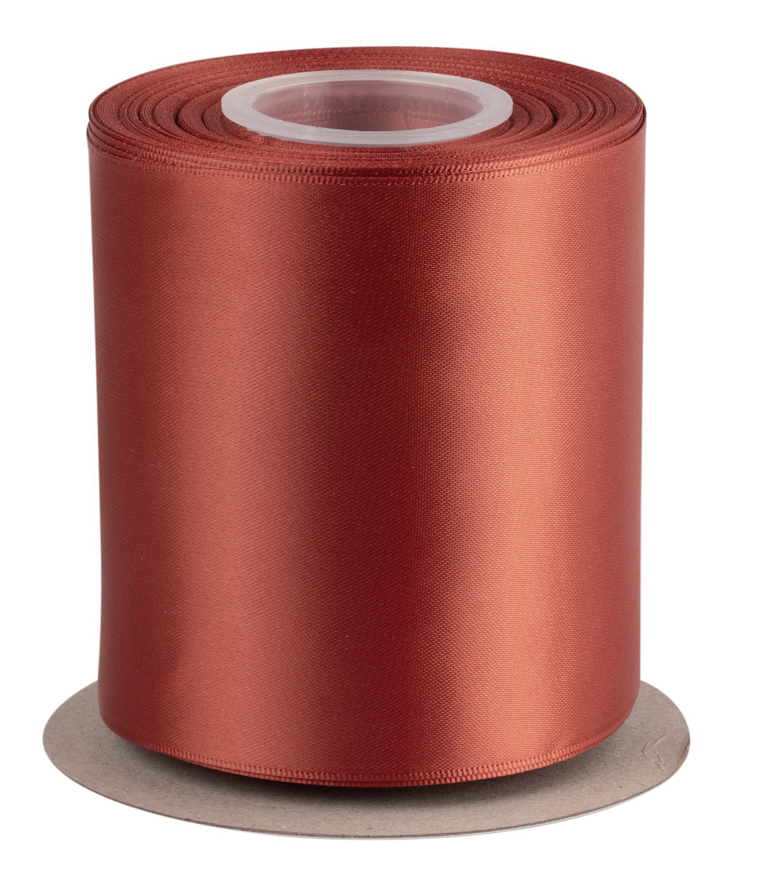 AVANAVA 100mm Wide Ribbon Double Face Satin Ribbon - 22 Meters (780-Cinnamon Stick)
