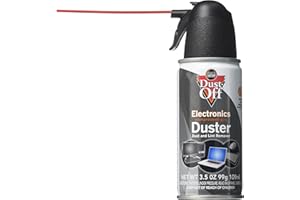 Falcon Dust, Off Compressed Gas (152a) Disposable Cleaning Duster, 1, Count, 3.5 oz Can (DPSJB),Black