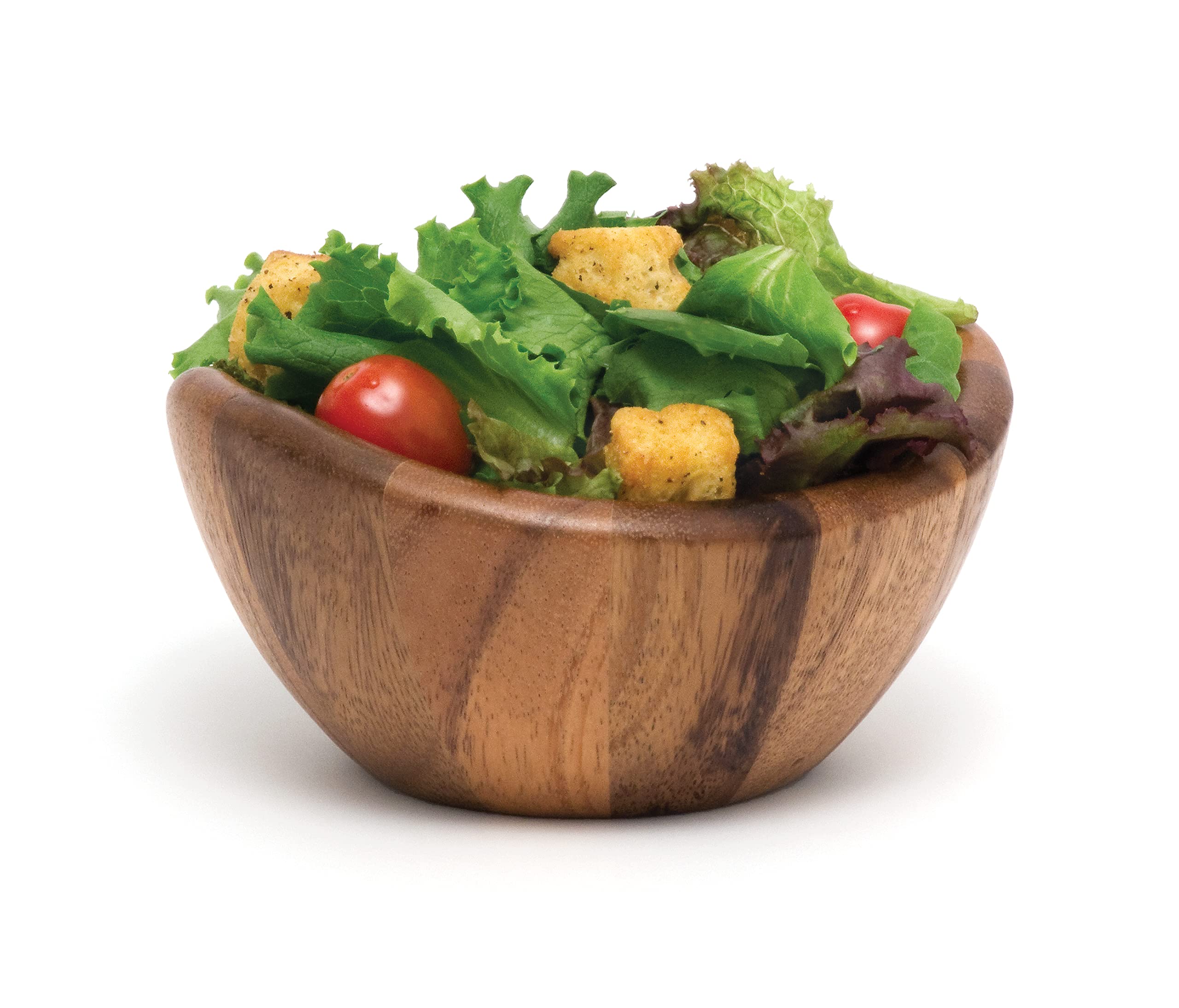 Lipper International Acacia Wave Serving Bowl for Fruits or Salads, Small, 6" Diameter x 3" Height, Single Bowl,20 fluif ounces - Image 3
