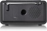 Roxel Nod Bedside Radio DAB/DAB+ FM Alarm Clock Qi Charger Black view 3